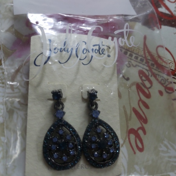 Fashion Jewelry. Gorgeous blue gem earrings - Picture 6 of 6